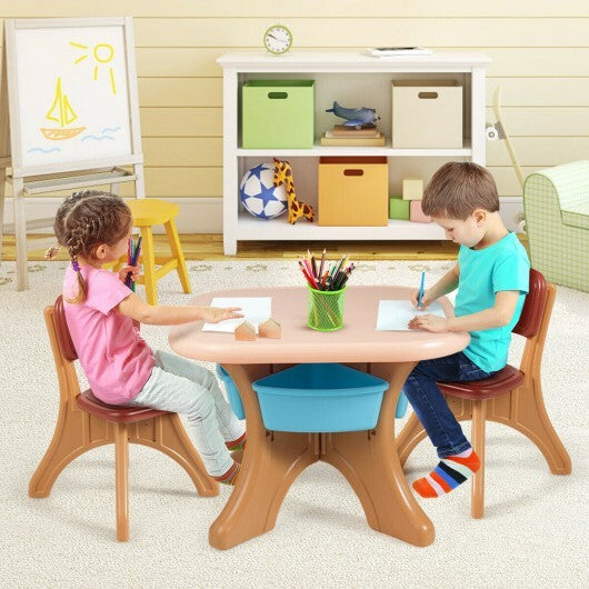 Children Kids Activity Table & Chair Set - Play Furniture with Storage - Minihomy