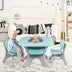 Children Kids Activity Table & Chair Set Play Furniture W/Storage-Blue - Color: Blue - Minihomy