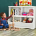 Kids Storage Unit Baby Toy Organizer Children Bookshelf Bookcase-White - Color: White - Minihomy