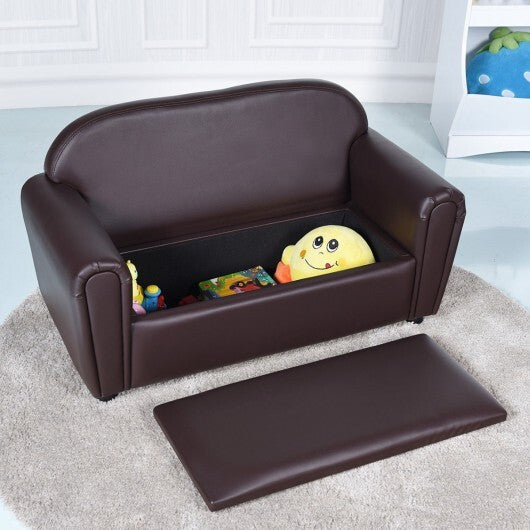 Kids Sofa Armrest Chair with Storage Function - Minihomy