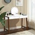 Computer Desk Laptop PC Writing Table Makeup Vanity Table-Walnut - Color: Walnut - Minihomy