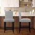 25 Inch Kitchen Chairs w/ Rubber Wood Legs-Beige - Minihomy