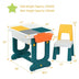 5-in-1 Kids Activity Table Set - Color: White - Minihomy