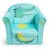 Kids Crocodile Armrest Upholstered Couch - Color: Green - Minihomy