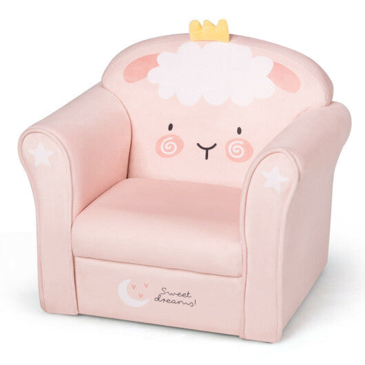 Kids Lamb Sofa Children Armrest Couch - Minihomy