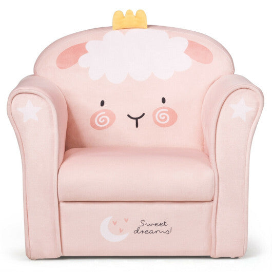 Kids Lamb Sofa Children Armrest Couch - Minihomy