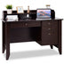 Computer Desk PC Laptop Writing Table Workstation -Brown - Color: Brown - Minihomy