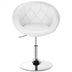 1 Piece Adjustable Modern Swivel Round Tufted Chair - Minihomy