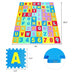 Kids Foam Interlocking Puzzle Play Mat with Alphabet and Numbers 72 Pieces Set - Color: Multicolor - Minihomy