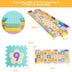 75 Pieces Baby Foam Interlocking Play Mat with Fence with Detachable Numbers - Color: Color - Minihomy