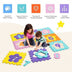 75 Pieces Baby Foam Interlocking Play Mat with Fence with Detachable Numbers - Color: Color - Minihomy