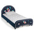 Kids Twin Size Upholstered Platform Bed with Rocket Pattern - Minihomy