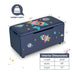 Kids Wooden Upholstered Toy Storage Box with Removable Lid-Navy - Color: Navy - Minihomy