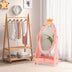 Kids Full Length Mirror with 360 Degree Rotatable Design and Shelf-Pink - Color: Pink - Minihomy