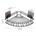 Bathroom Wall Hanging Corner Storage Rack Household Vanity Racks Stall Plastic Bathroom Wall - Minihomy