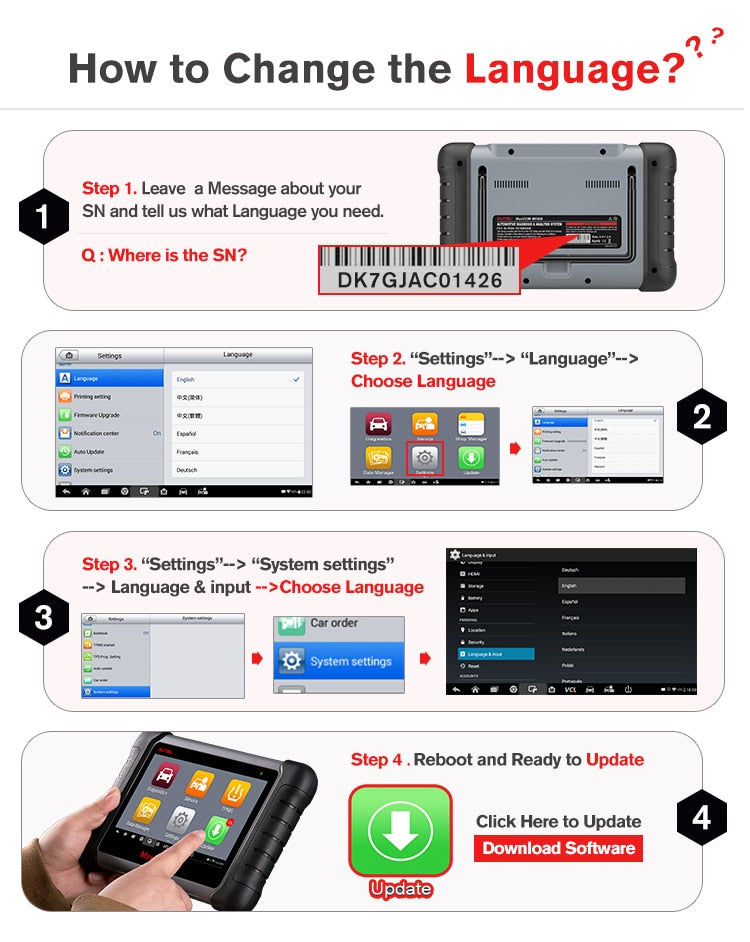 Autel MaxiCOM MK808 OBD2 Scanner Automotivo Car Diagnostic Tool - Minihomy