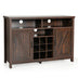 Farmhouse Sideboard with Detachable Wine Rack and Cabinets-Rustic Brown - Minihomy