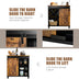 Industrial Storage Cabinet with Sliding Barn Door-Rustic Brown - Minihomy