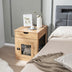 Furniture Style Dog Kennel with Drawer and Removable Dog Bed-Natrual - Color: Natural - Minihomy