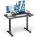 Electric Standing Desk Adjustable Stand up Computer Desk Anti-collision-Black - Color: Black - Minihomy