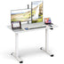 Electric Standing Desk Adjustable Stand up Computer Desk Anti-collision-White - Color: White - Minihomy