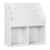 Kids Wooden Bookshelf Bookcase Children Toy Storage Cabinet Organizer White - Minihomy