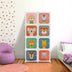 8 Cube Kids Wardrobe Closet with Hanging Section and Doors-8 Cubes - Color: White - Size: 8 Cubes - Minihomy