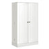 17-Tier Kitchen Pantry Cabinet with 2 Doors and 6 Adjustable Shelves-White - Minihomy