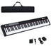 88-Key Portable Full-Size Semi-weighted Digital Piano Keyboard-Black - Color: Black - Minihomy