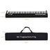 88-Key Portable Full-Size Semi-weighted Digital Piano Keyboard-Black - Color: Black - Minihomy