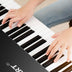 88-Key Portable Full-Size Semi-weighted Digital Piano Keyboard-Black - Color: Black - Minihomy