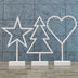 Modern Romantic Star Heart Christmas Tree LED Night Light - Minihomy