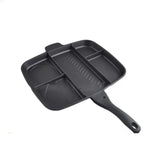 Five-in-one multi-separated flat bottom frying pan - Minihomy