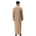 Muslim Arab Middle East Men's Applique Stand Collar Robe - Minihomy