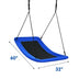 700lb Giant 60 Inch Platform Tree Swing for Kids and Adults-Blue - Color: Blue - Minihomy