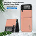 Plain Leather Phone Case All Inclusive Folding Screen Frosted - Minihomy