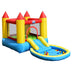 Inflatable Kids Slide Bounce House with 580w Blower - Color: Multicolor - Minihomy