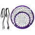 Net Hanging Swing Chair with Adjustable Hanging Ropes-Purple - Color: Purple - Minihomy