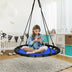 40" Flying Saucer Round Swing Kids Play Set-Blue - Minihomy