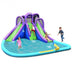 Inflatable Water and Sand Park Mighty Bounce House with Large Pool - Color: Purple - Minihomy