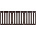 24 Inch Folding Wooden Freestanding Dog Gate with 360? Flexible Hinge for Pet-Dark Brown - Minihomy