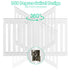 24 Inch Folding Wooden Freestanding Dog Gate with 360? Flexible Hinge for Pet-White - Color: White - Minihomy