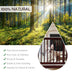 24 Inch Configurable Folding 3 Panel Wood Dog Fence - Color: Brown - Minihomy