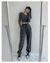 Love High Waist Drawstring Pants Loose Drawstring - Minihomy