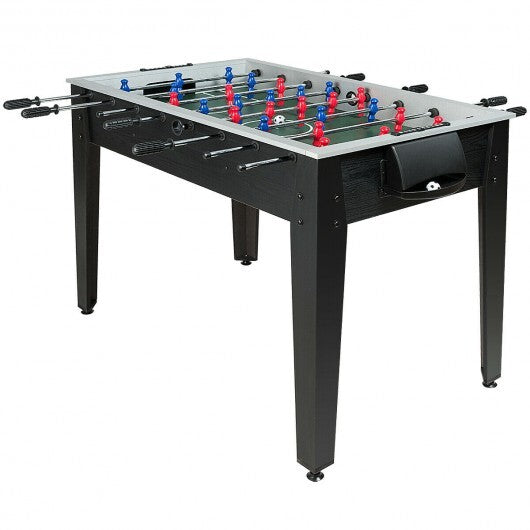 48" Competition Sized Home Recreation Wooden Foosball Table-Brown - Minihomy