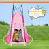 2-in-1 40 Inch Kids Hanging Chair Detachable Swing Tent Set-Pink - Color: Pink - Minihomy