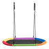 60 Inch Saucer Surf Outdoor Adjustable Swing Set-Colorful - Color: Multicolor - Minihomy