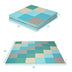 58 Inch Toddler Foam Play Mat Baby Folding Activity Floor Mat-Light Blue - Color: Light Blue - Minihomy