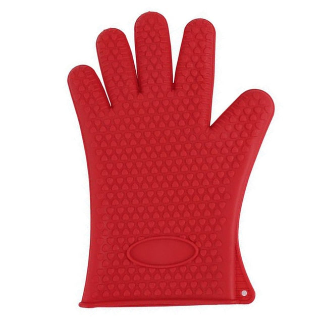 Food Grade Silicone Heat Resistant BBQ Glove Silicone Oven Mitts - Minihomy