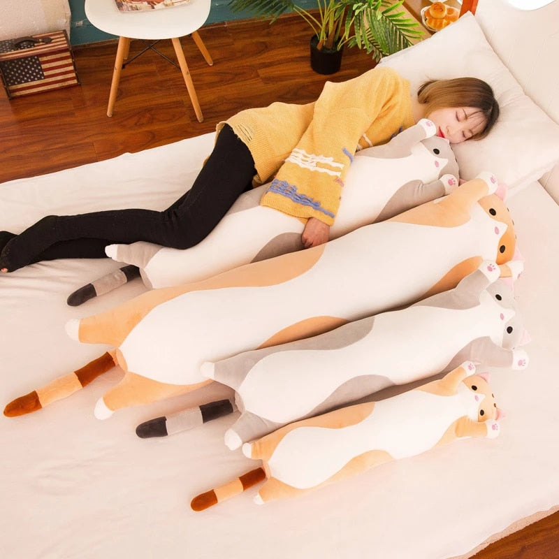 Long Cat Pillow Plush Toy Doll - Minihomy